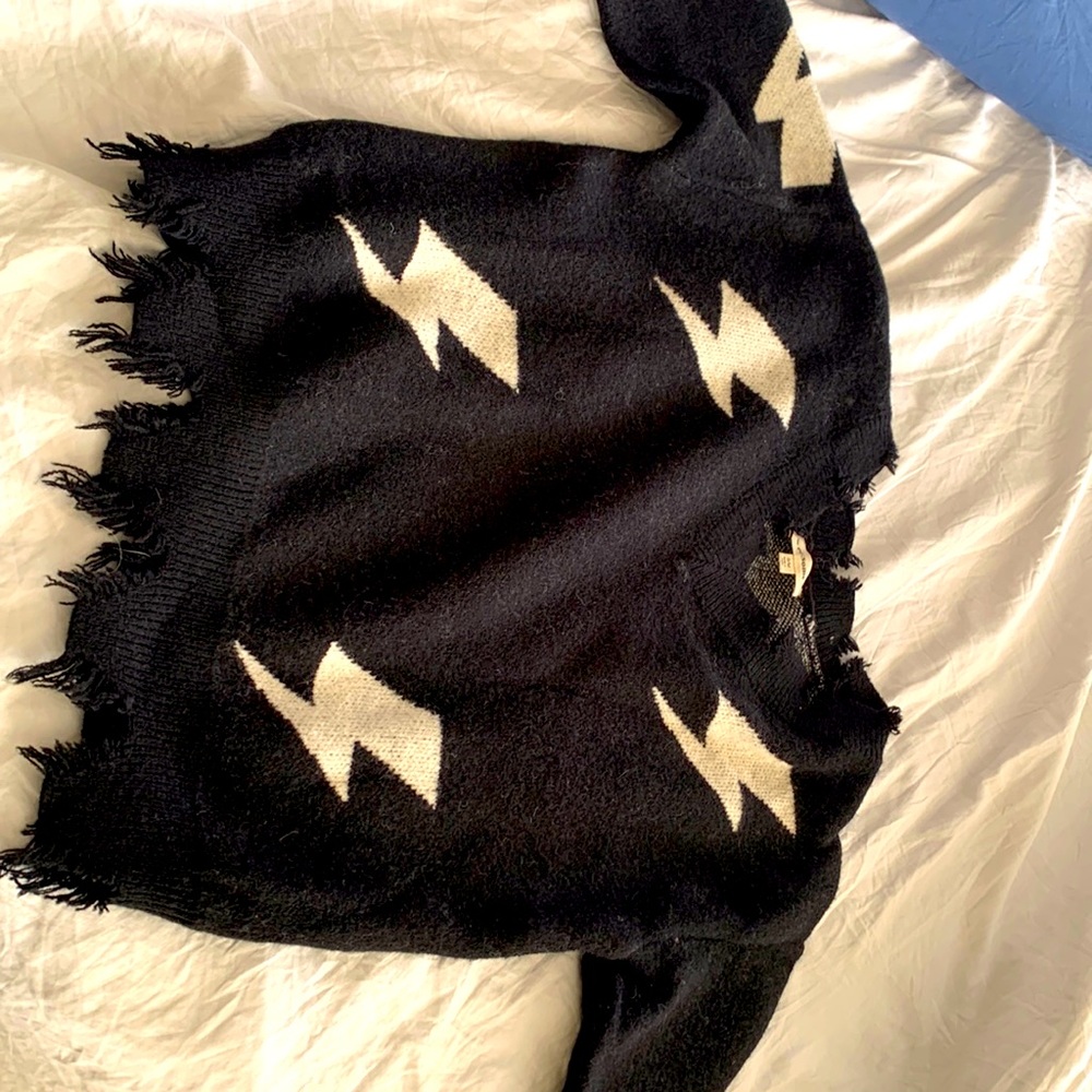 Jagged Edge Lighting Bolt Sweater